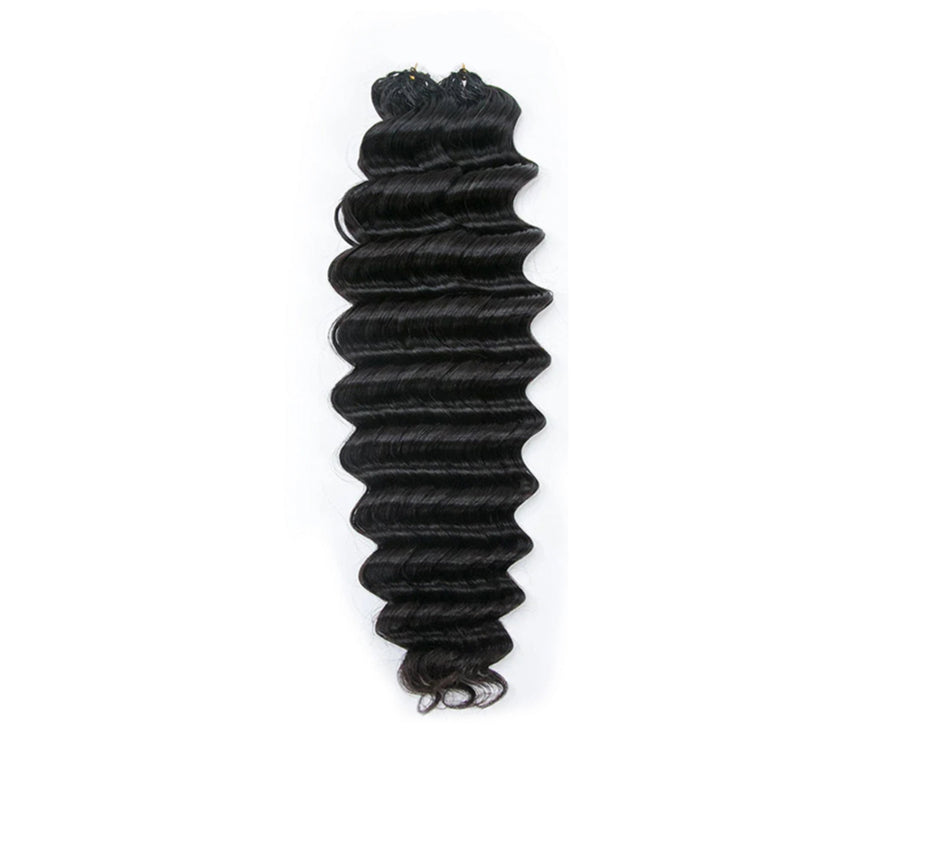 Feather Crochet  Deep Wave Human Hair image 0