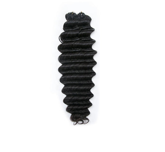 Feather Crochet  Deep Wave Human Hair image 0